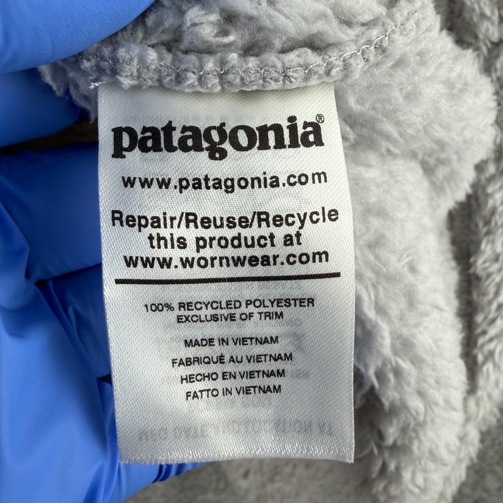 Patagonia Los Gatos Pullover Women XL Gray High Pile Fleece 1/4 Zip Jacket - Picture 9 of 12